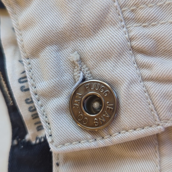 Plugg Co. Cargo Utility Hiking Shorts 33 Cream - Picture 7 of 16